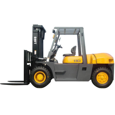 Steel Rubber 10ton Diesel Forklift with 3m/4.5m/6m Lifting Height and Solid Tires