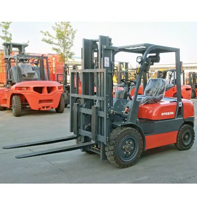 Japanese Isuzu 3.5 T Diesel Forklift Truck with 5m Lift Height Triplex Full Free Mast