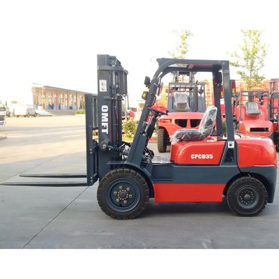 Japanese Isuzu 3.5 T Diesel Forklift Truck with 5m Lift Height Triplex Full Free Mast