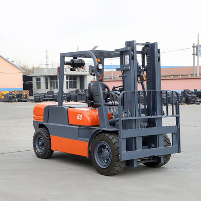 Ce ISO SGS 4.5ton 5.0 T Diesel Forklift Truck with 6m 6000mm Mast Triplex and Free Lift