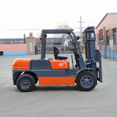 Ce ISO SGS 4.5ton 5.0 T Diesel Forklift Truck with 6m 6000mm Mast Triplex and Free Lift