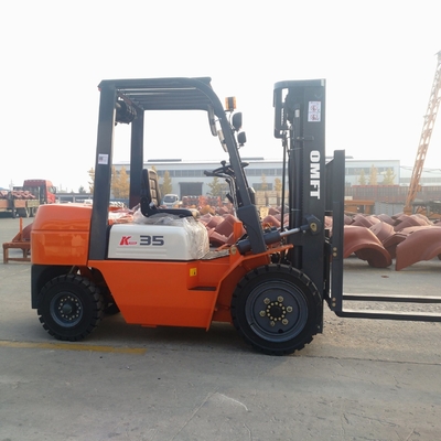 3.5 Ton Diesel Forklift Truck with 5m Triplex Full Free Mast and Pneumatic Tyres