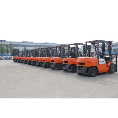 3.5 Ton Diesel Forklift Truck with 5m Triplex Full Free Mast and Pneumatic Tyres