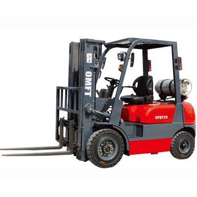 2 Ton 2t Counterbalanced Cushion Tire Gasoline and LPG Dual Fuel Forklift Truck Toyota 7 Model Ce ISO