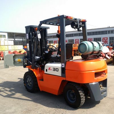 3.5ton Gasoline Lp Gas Dual Fuel Forklift Truck with Side Shift Solid Tyre Toyota Technical Petrol LPG Forklift
