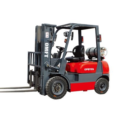 Competitive Omft 3.5ton LPG/Gas Forklift with 1070mm Fork and Steel Rubber Construction