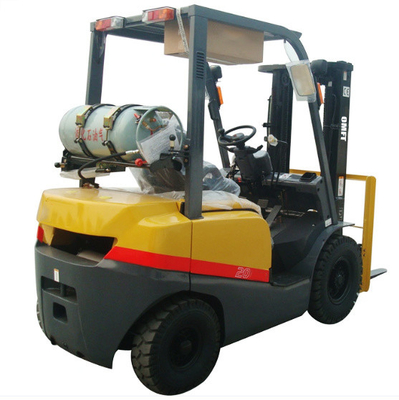 920mm Fork Forklift with Side Shift Cabin Solid Tire and Double Fuel EPA Certificated