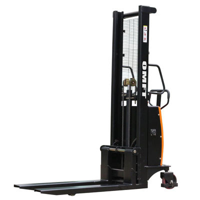 1350mm Minimum Turning Radius Semi Electric Pallet Stacker Truck CE ISO SGS Standard
