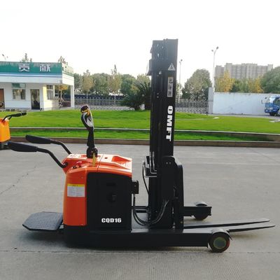 1.6ton 1600kg Cqd16 Electric Reach Stacker Truck with 5m 5000mm Mast Triplex and Free Lift