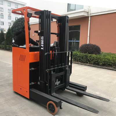 2 Ton Electric Reach Stacker with 5500mm Lifting Height 5.5m Mast Pallet Stacker Truck