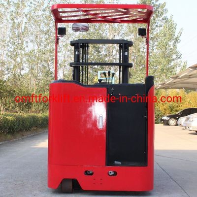 Stand-on Seated Full Electric Battery Operated Reach Stacker Truck with 48V Battery