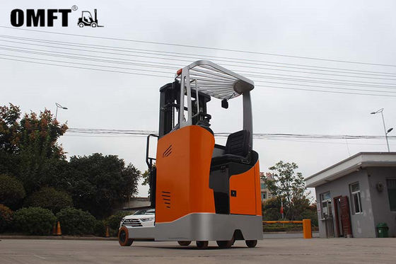 1500kg 1.5 Ton Small Electric Reach Forklift Truck with Accurate Dimensions Steel PU