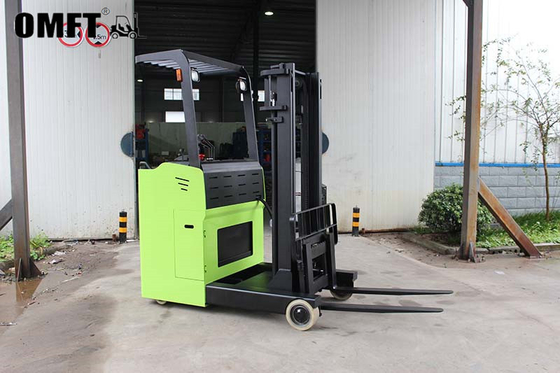 100/35/1070mm Fork Electric Reach Truck Forklift with Not Adjustable Cab Location