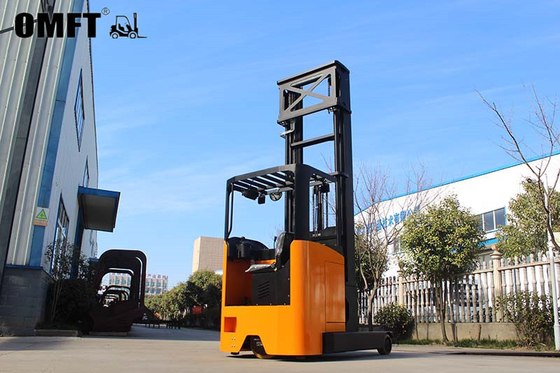 Travel Speed of 10km/H 2500kg 5500mm Electric Reach Truck with Triplex Full Free Mast