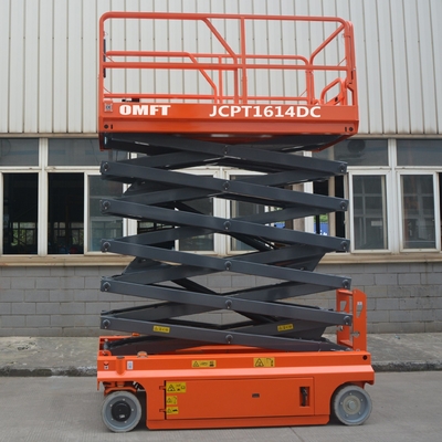 JCPT Electric Power Self Propelled Hydraulic Automatic Scissor Lifting Platform on Tracks 4m 6m 8m 10m 12m 14m
