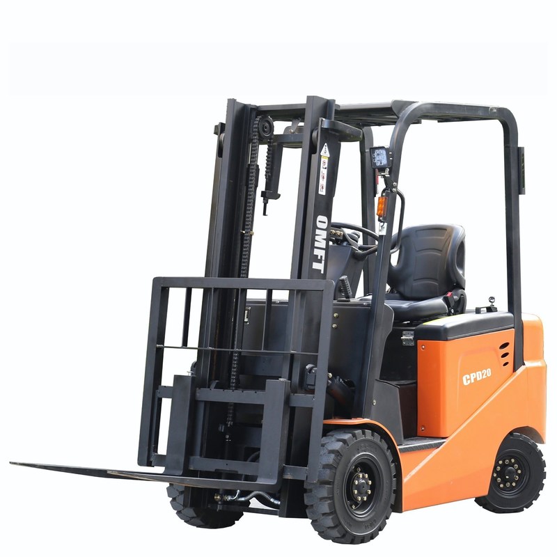 2t Electric Forklift Truck with 3.5m Two Stage Full Free Mast and 3650mm Min. Width