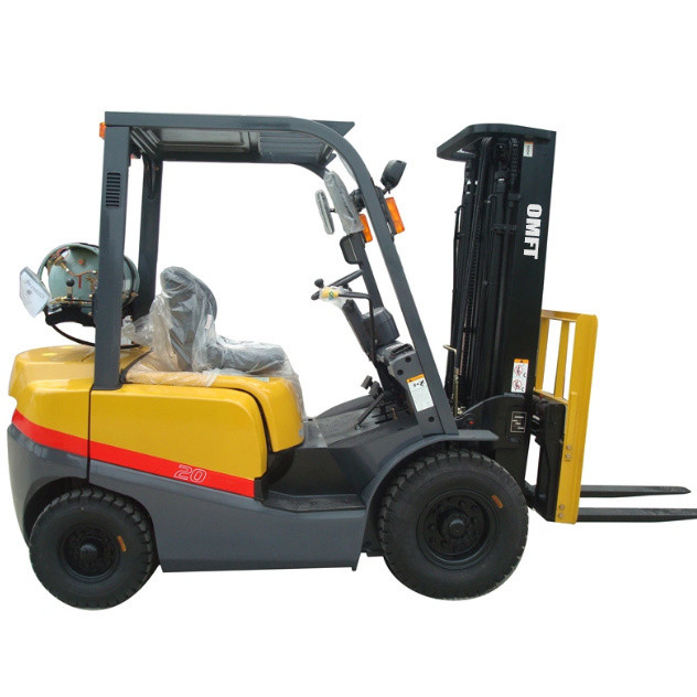 920mm Fork Forklift with Side Shift Cabin Solid Tire and Double Fuel EPA Certificated
