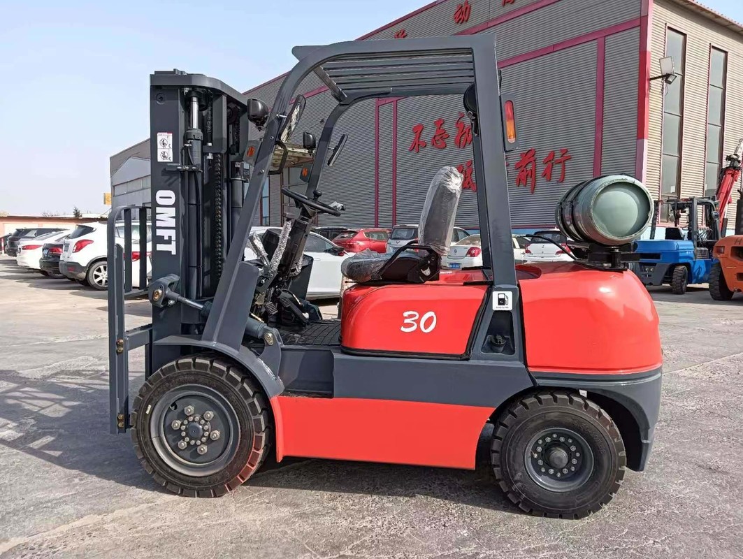 3t 3000kgs 3t Cushion Tire Gasoline LPG 3m 4.5m Full Free Mast Dual Fuel Forklift Trucks Toyota Hyster/Yale/Linde 1.5-3.5ton Fork Lift