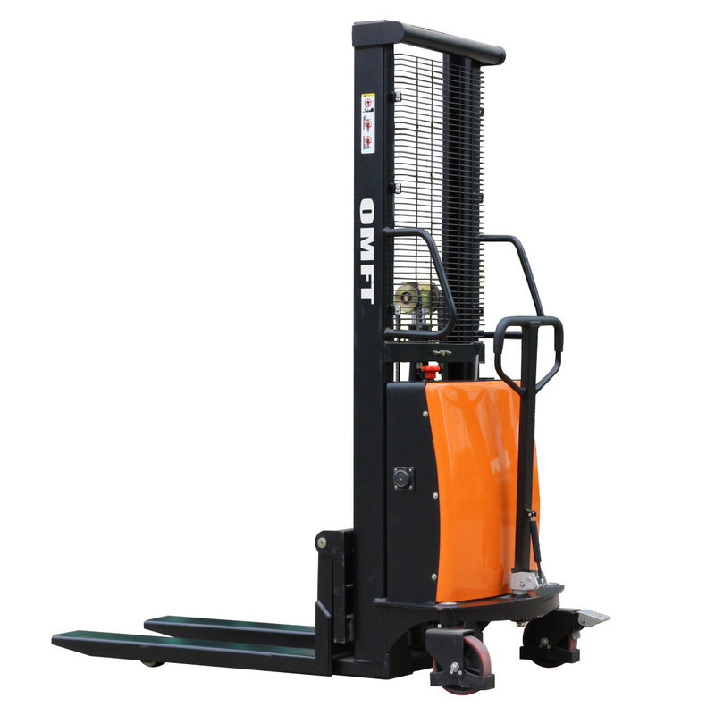 Standard Ce ISO SGS Electric Pallet Stacker Truck 1t 1 Ton with Maintenance Free Battery